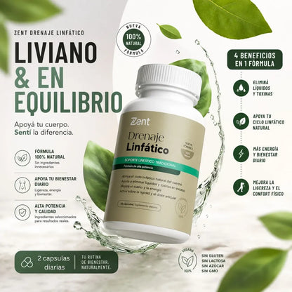 3X2Suplemento Drenaje Linfático Zent 60